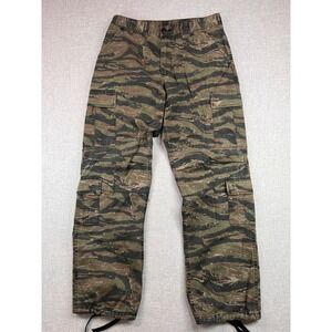 Rothco BDU Cargo Pants Tiger Stripe Camo Men Medium Regular Green Utility Y2K